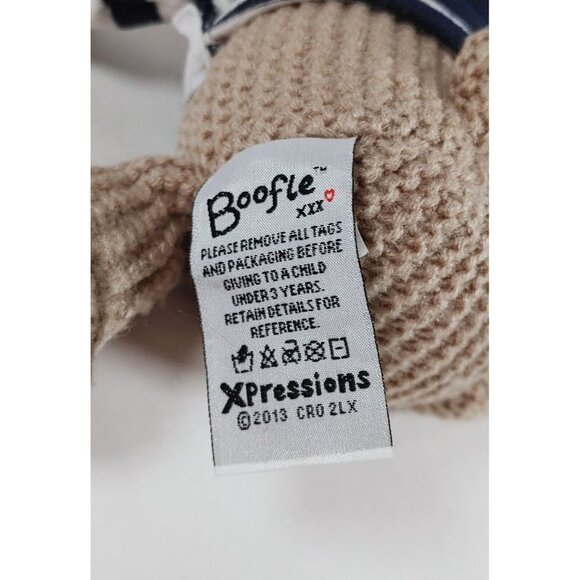 Boofle Knitted Dog Puppy No. 1 Daddy Shirt  Plush 8" Stuffed Animal - Picture 4 of 4